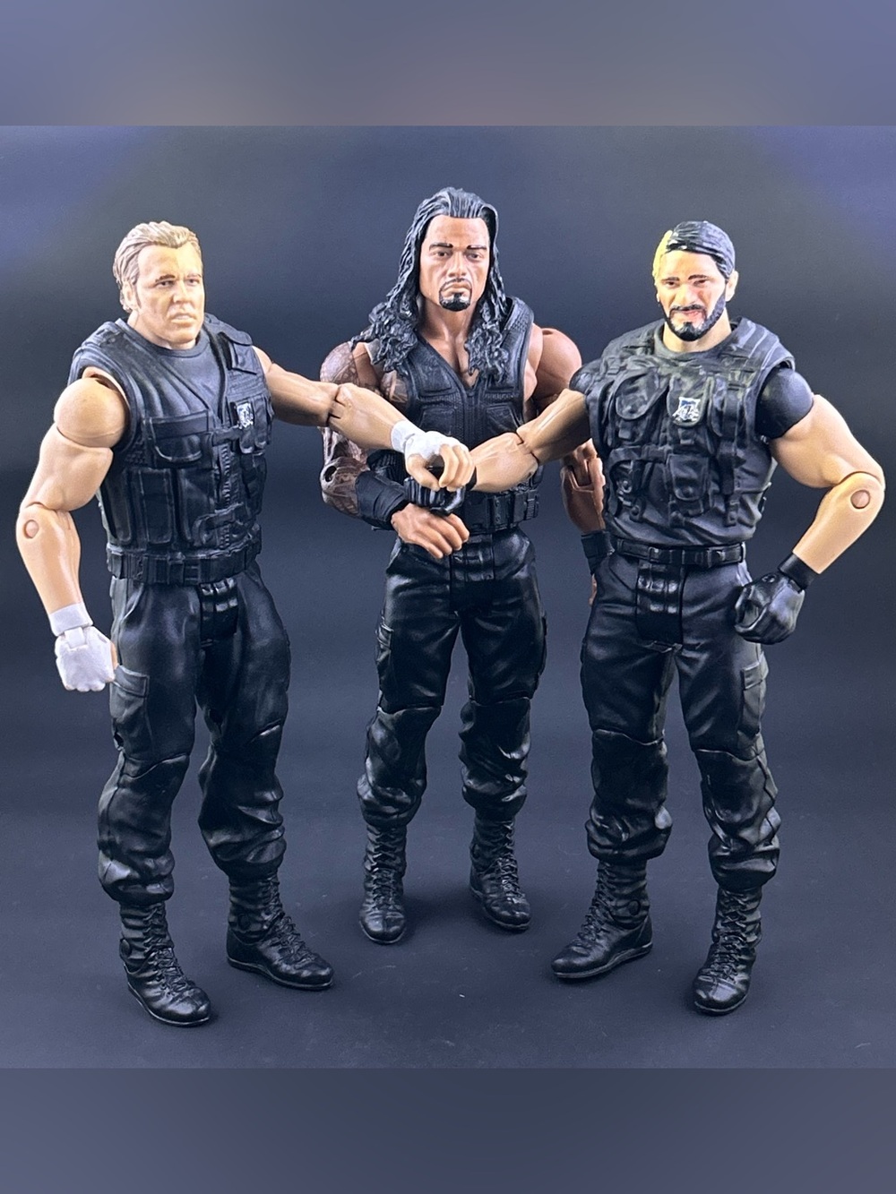 Mattel WWE Basic Shield Roman Reigns Dean Ambrose Seth Rollins Wrestling Figures